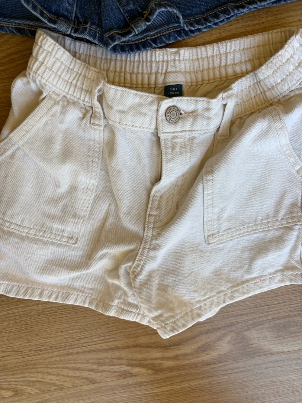Old Navy Kids Shorts Bundle - Denim, Black, Cream, Girls size 12